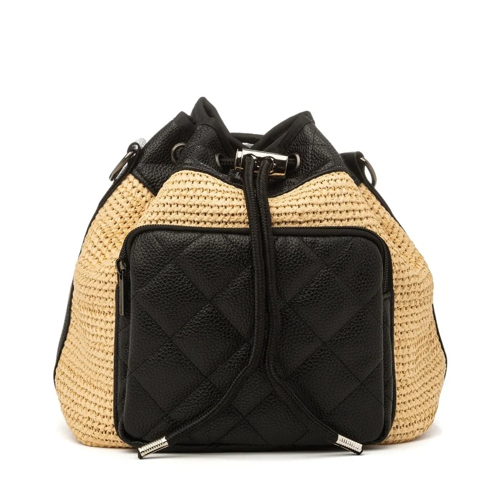Lindsey Raffia Bucket Bag - Picture 6 of 8